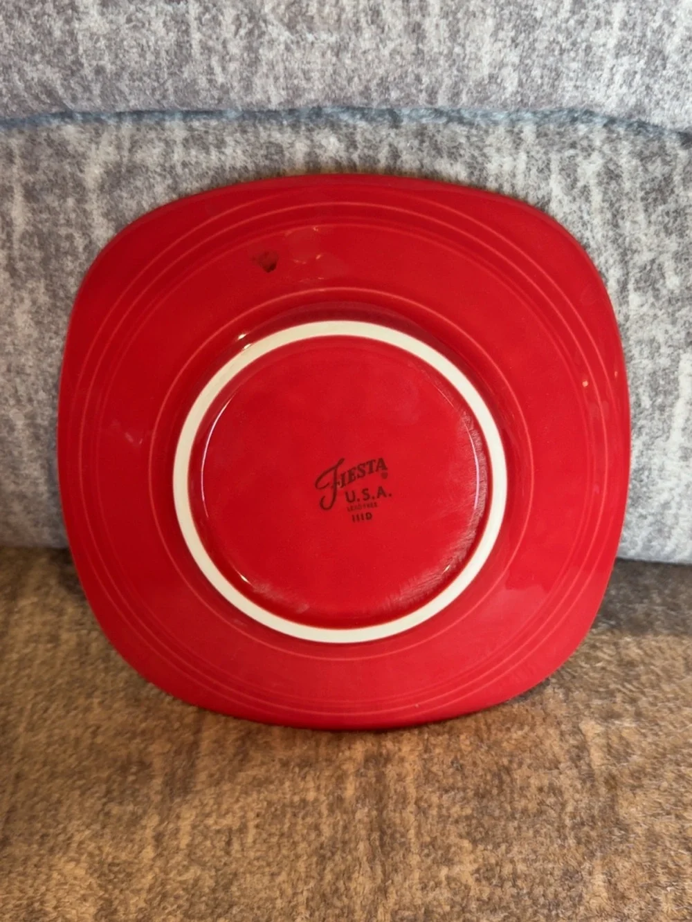 Fiesta square scarlet red salad plate 7.5 inch